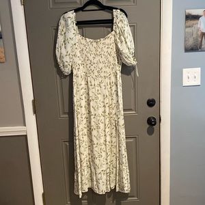 Reformation Plus Size Meadow Floral Dress